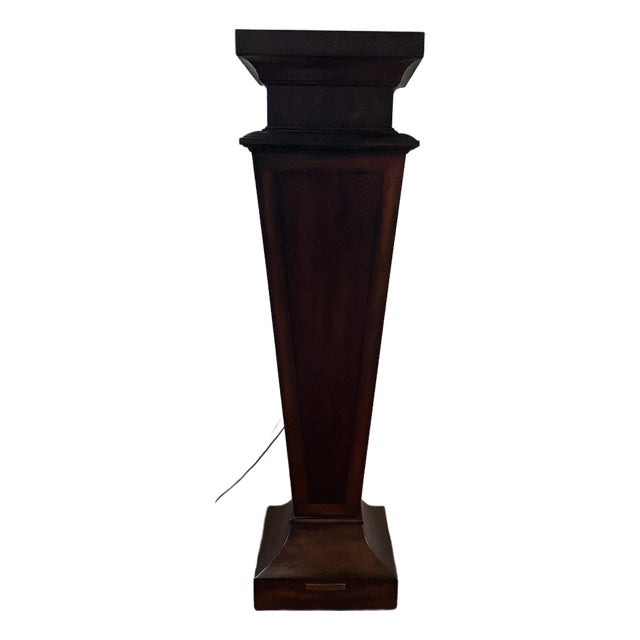 1990s Ethan Allen Wooden Pedestal For Sale