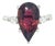 Natural Tourmaline Diamond Ring Size 7 14k W Gold 4.8 TCW Certified For Sale