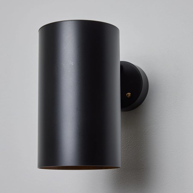 Metal Large Hans-Agne Jakobsson C 627 'Rulle' Outdoor Sconce in Black For Sale - Image 7 of 12