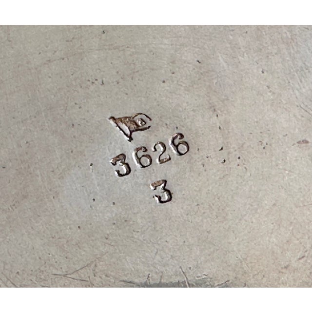 Czech Bohemian Art Nouveau Round Lidded Box with Wave Decor in Silver-Plated Alpaca from Frantisek Bibus, 1920s For Sale - Image 13 of 18