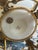 Mid 19th Century Antique French White Opaline Vase With Bronze Tassel Mounts, Baccarat Label For Sale - Image 5 of 6