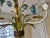 1970s Italian Mid-Century Tole Five Light Chandelier With Gathered Blue Flowers, Grasses and Wheat Stalks For Sale - Image 11 of 18