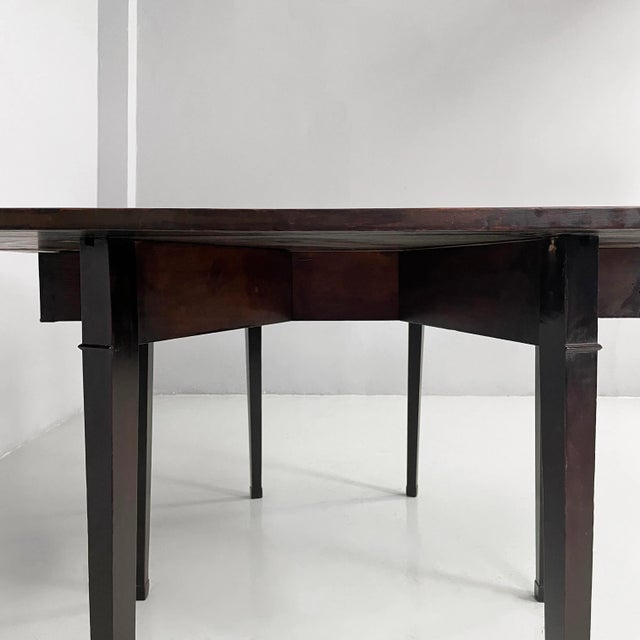 Art Deco Italian Extendable Dining Table in Wood, 1930s For Sale - Image 12 of 18