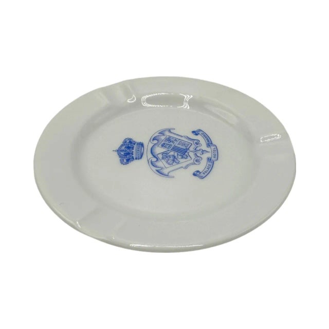 Mid-Century Modern Vintage Palace Hotel Madrid Ashtray Dish Porcelain Spain For Sale - Image 3 of 12