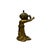 Vintage Brass Metal Color Buddha Hand Lotus Incense Holder Art Figure For Sale In San Francisco - Image 6 of 11