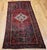 Vintage Persian Hamadan Rug, Hand-Knotted Wool, Geometric Medallion Pattern, Moss Green & Red, 4x7 For Sale - Image 14 of 18