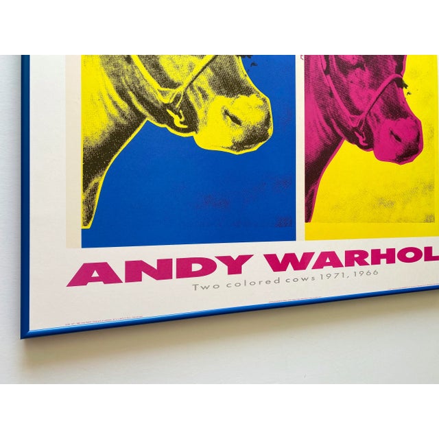 Andy Warhol Estate Vintage 1989 First Edition Lithograph Print Framed Pop Art Poster " Two Colored Cows " 1971, 1966 For Sale In Kansas City - Image 6 of 12