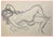André Cottavoz, Lying Nude, 1974, Original Charcoal Drawing For Sale