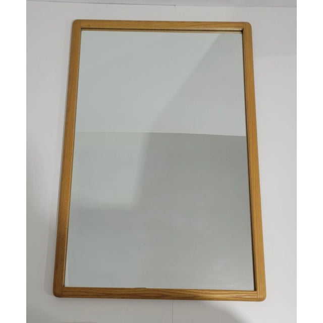 Vintage Richardson Nesmchoff Oak Framed Mirror For Sale - Image 9 of 9