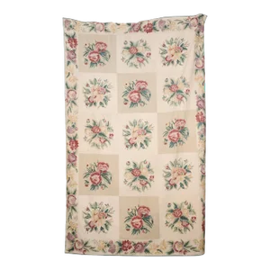 French 19th Century Aubusson Wall Tapestry with Pink and Cream Floral Décor