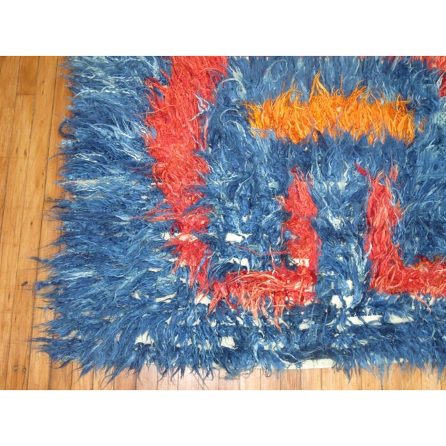 Vintage Turkish Tulu Rug For Sale - Image 10 of 18