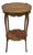 Antique French Louis XV Style Marquetry Inlay Bronze Ormolu Rosewood Side Table For Sale