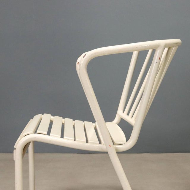 Vintage White Metal Chairs, 1970s, Set of 2 For Sale - Image 4 of 9