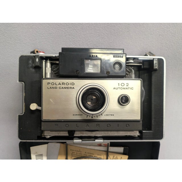Metal 1960s Polaroid Land Camera - #102 For Sale - Image 7 of 12