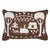 Mid-Century Modern Schumacher Farm Scene Pillow 20" x 14" in Brown For Sale - Image 3 of 3