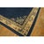 Antique Peking Chinese Floral Navy Open Field Medallion Oriental 1920s Rug For Sale - Image 9 of 11