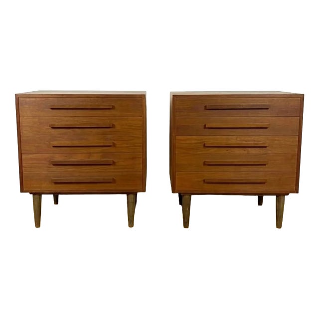 Danish Chests of Drawers, 1960s, Set of 2 For Sale