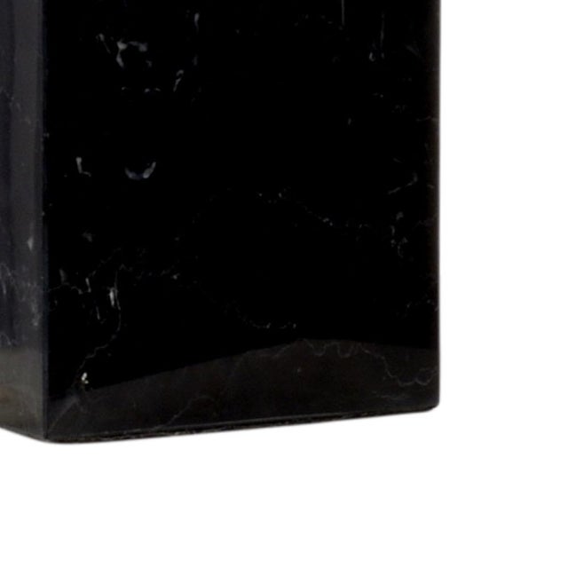 Solid crystal form with cast brass sculptural vine. Mounted on solid black marble base 49h x 5w x 5d Shade Dimensions:...