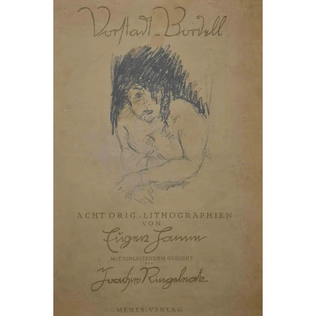 Cover for Vorstadt-Brodel is an original lithograph, realized by Eugen Hamm, a german artist, in 1922. In good conditions....