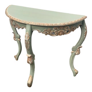 Louis XV Style Demilune Console Tabe For Sale