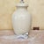 Vintage American Hand-Painted Ceramic Chrysanthemum Table Lamp With Floral Motif, Cream Glazed Porcelain, 28"h For Sale - Image 15 of 18