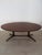 Elliptical table model TL220 designed by Franco Albini and Franca Helg and produced by Poggi Pavia since 1958, top...
