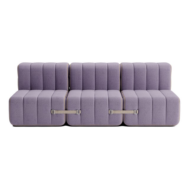 Curt Modular Set - Flexible 3-Seater - Dama - 0039 (Lilac) by Ambivalenz, Set of 6 For Sale
