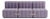 Curt Modular Set - Flexible 3-Seater - Dama - 0039 (Lilac) by Ambivalenz, Set of 6 For Sale