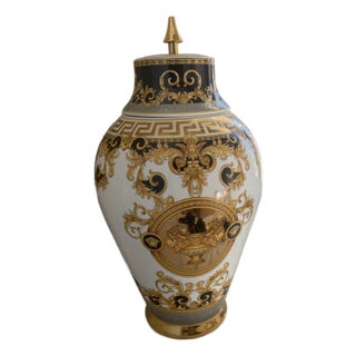 Versace Prestige Gala Deckelvase 76cm For Sale