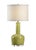 Enrich your decor by combining color and modern style with chang lamp. This 32" accent lamp features a kiwi green glazed...