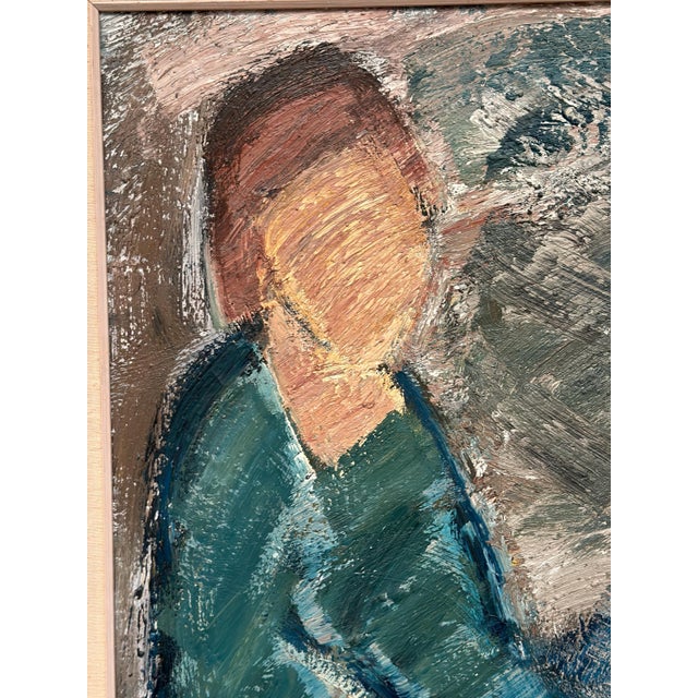 Gösta Falck, Woman, 1960s, Oil on Canvas, Framed For Sale - Image 5 of 14
