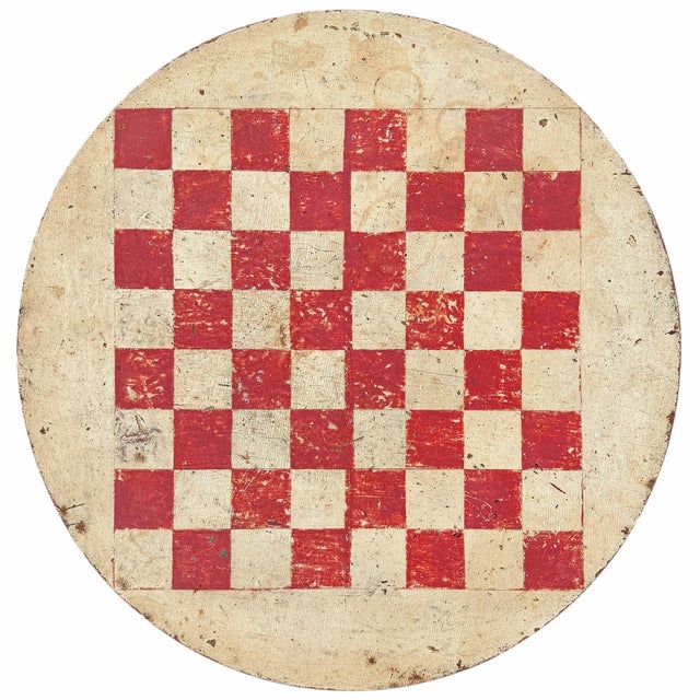 Red 19th Century American Games Table For Sale - Image 8 of 15