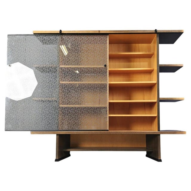 Angle Cabinet attributed to Francesco Binfare for Cassina, 1980s For Sale - Image 11 of 11