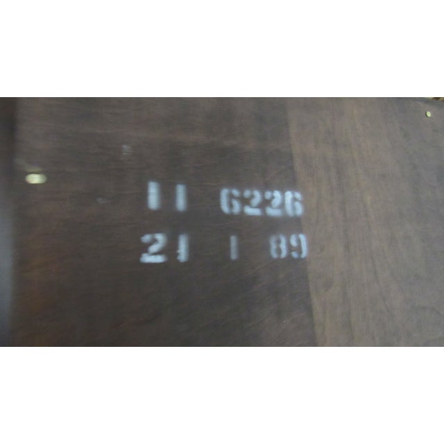 1980s Ethan Allen Georgian Court Corner Cabinet Cherry Finish 225 For Sale - Image 9 of 9