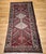 Vintage Persian Shiraz Tribal Area Rug, Hand-Knotted Wool, Geometric Pattern, Burgundy & Ivory, 5x10 For Sale - Image 11 of 18