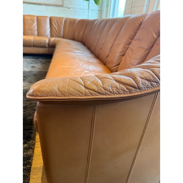 Vintage Danish Leather Sectional For Sale - Image 10 of 10