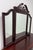 Chippendale Thomasville Mahogany Chippendale Style Tri-Fold Dresser Mirror For Sale - Image 3 of 11