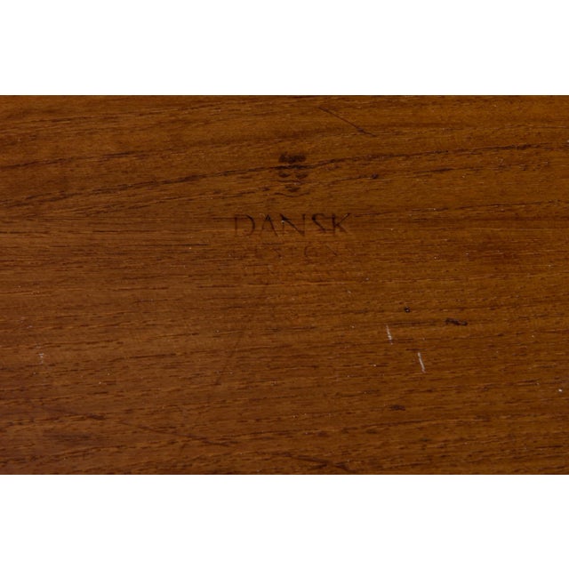 Early Dansk Quistgaard Ihq Jhq Faceted Teak Salad Centerpiece Bowl 4 Unmarked Serving Bowls For Sale - Image 9 of 13