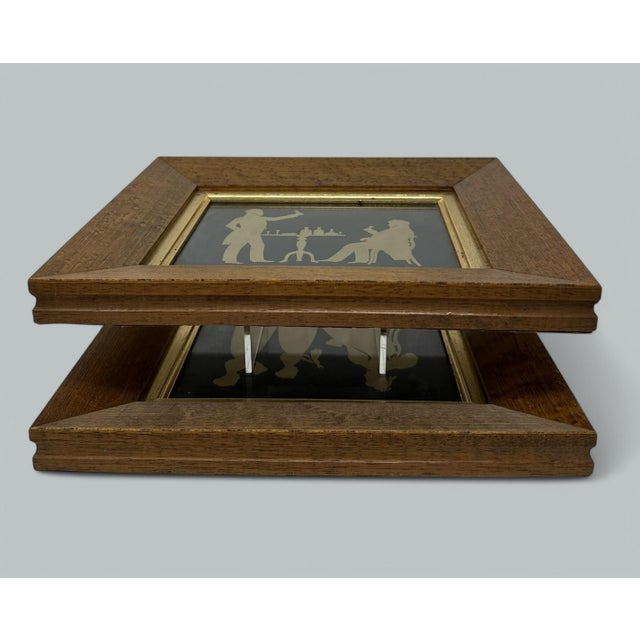Antique Pair English Family Silhouettes Birdseye Maple Frames Irish Interest For Sale - Image 12 of 12