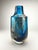 Large Blue Glass Vase with Florida Decor by Heinrich Loffelhardt for Schott-Zwiesel, 1970 For Sale - Image 4 of 11