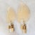 Mid-Century Modern Pair of Leaves Gold Murano Glass Sconces 1970s For Sale - Image 3 of 10