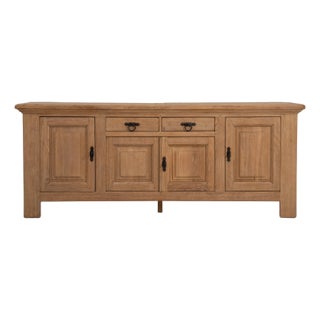 Brutalist Buffet With Iron Hardware For Sale