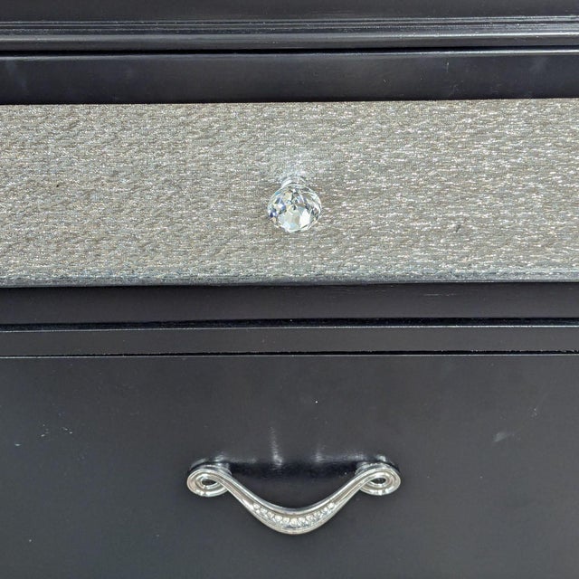Coaster Barzini Two Drawer Nightstand With Metallic Acrylic Front For Sale - Image 9 of 10