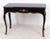 Regency Style Ebonized Marble Top Desk With Brass Mounts For Sale - Image 4 of 8