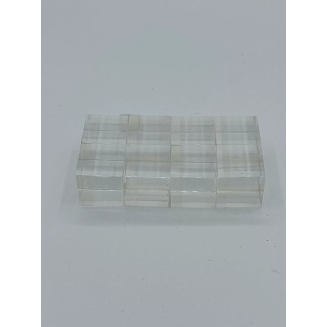 Vintage 1968 Betty Thomson Lucite 'Multiplications' Cube Sculptural Toy For Sale - Image 4 of 6