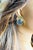 14k Yellow Gold Mother-of-Pearl, Black Onyx and Sodalite Vintage Stud Earrings, Pair For Sale In New York - Image 6 of 7