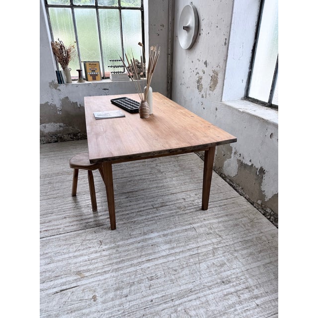Pitch Pine Farmhouse Table, 1950s For Sale - Image 10 of 18