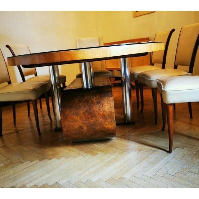 Discounted. Last possible ! beautiful deco table. stunning and distinctive large 1930s art deco table, perfect as a...
