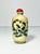 Antique Chinese Yellow Porcelain Blue 2 Birds Flowers Snuff Bottle & Red Stopper Good antique condition. No damage to...