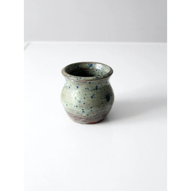 Contemporary Vintage Studio Pottery Vase For Sale - Image 3 of 9